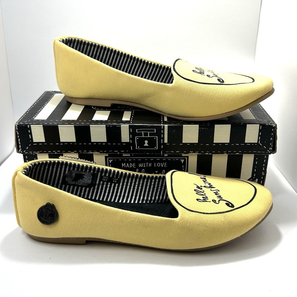 Loly in the Sky 'Hello Sunshine' Flats – Women's Size 9.5 Yellow Loafers